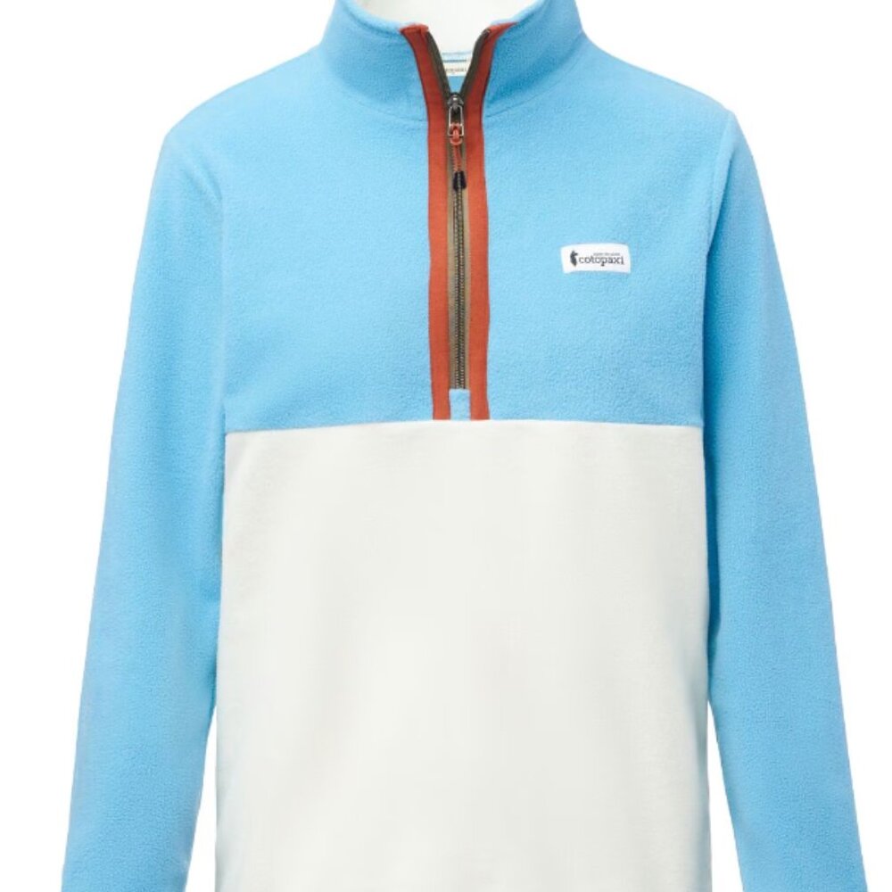 cotopaxi Blue and White Quarter-Zip Fleece Pullover - Picture 4 of 7